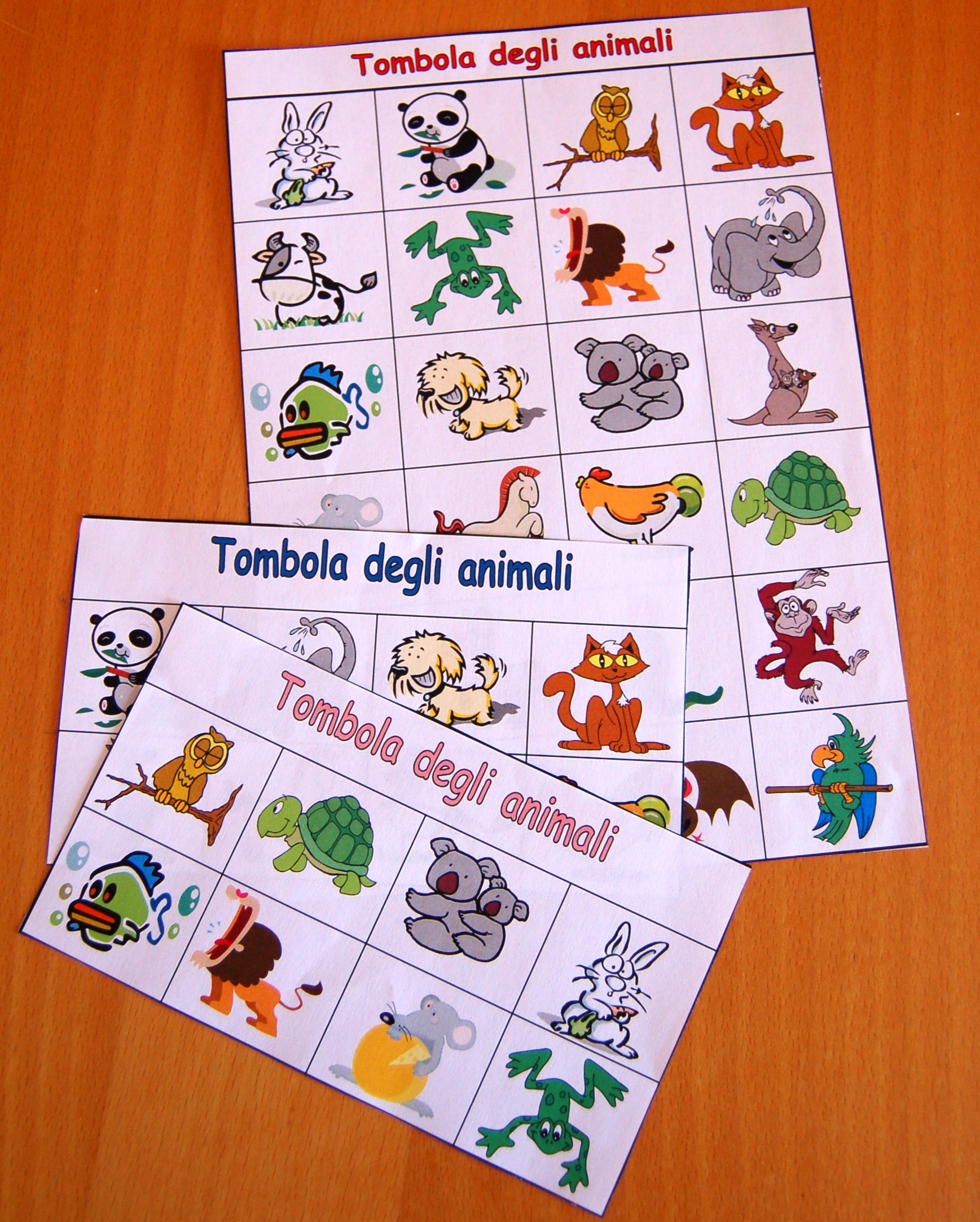 Giocare Con Gli Animali La Tombola