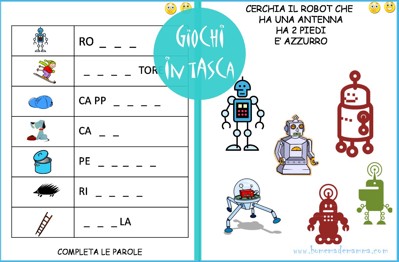 Giochi In Tasca Il Libro Dei Robot