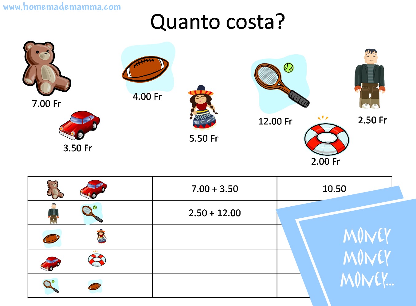 Matematica Prima Elementare Part 2