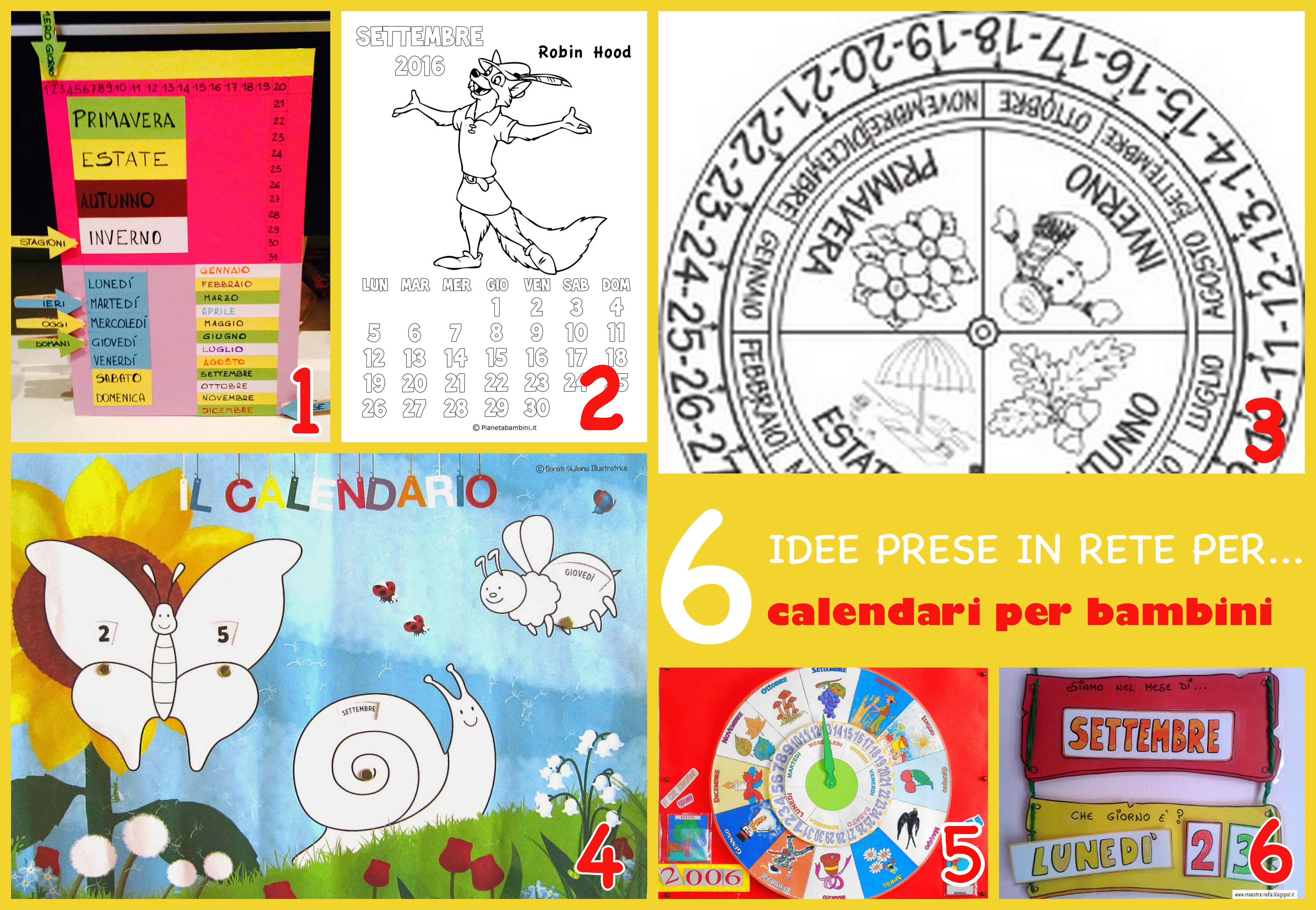 6 Idee Prese In Rete Per Calendari Per Bambini