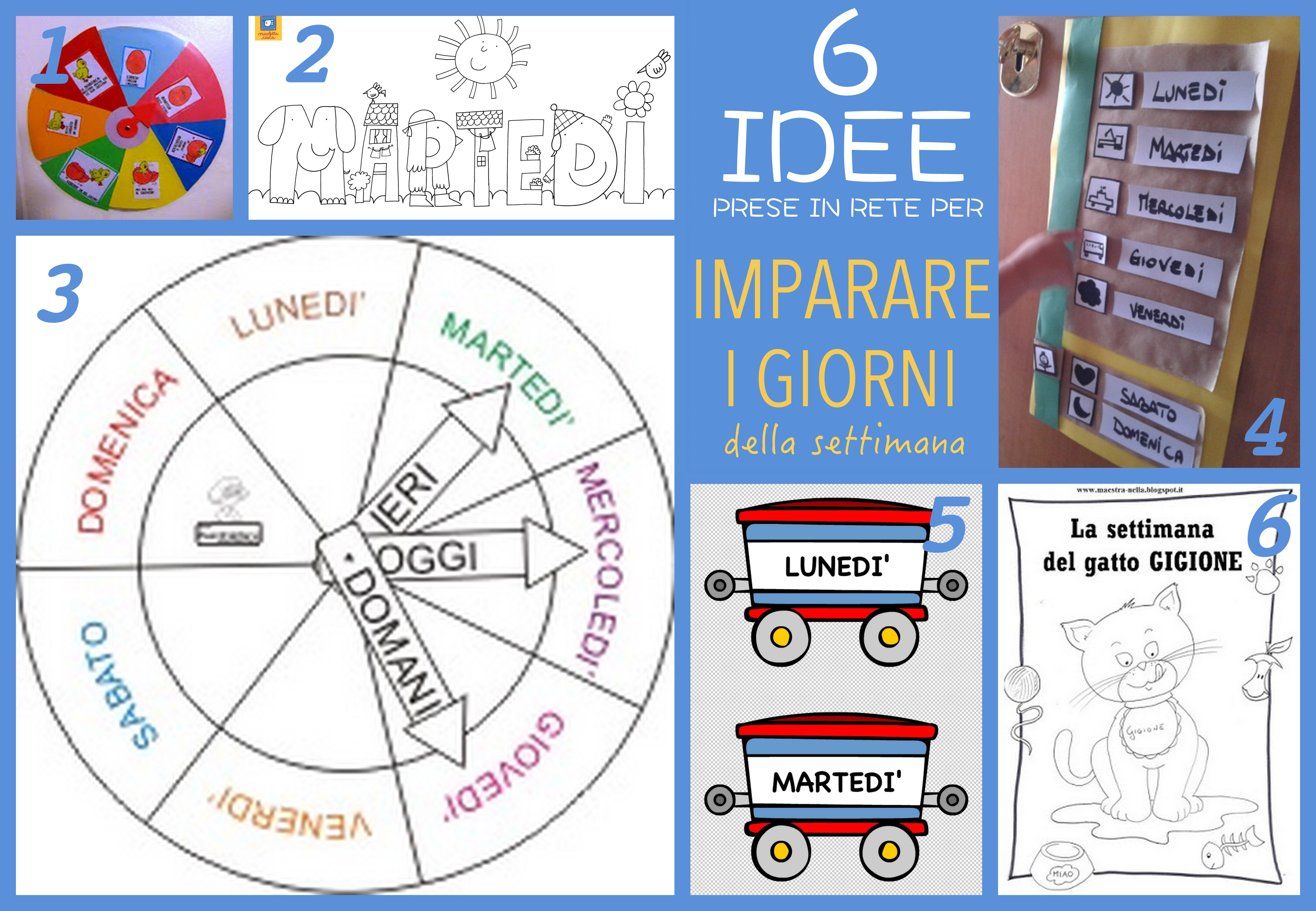 6 Idee Prese In Rete Per Imparare I Giorni Della Settimana