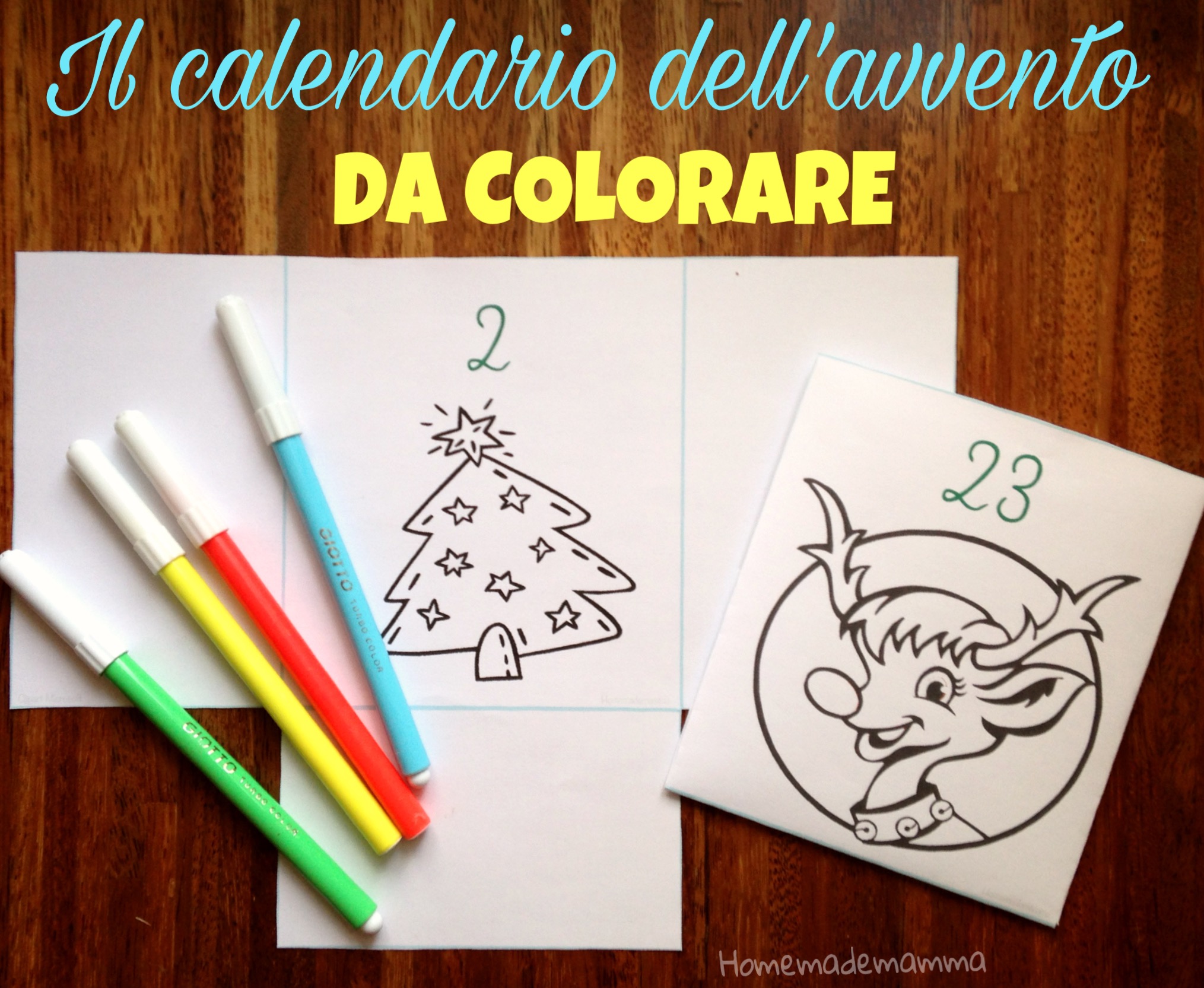 Un Calendario Dell Avvento Tutto Da Colorare