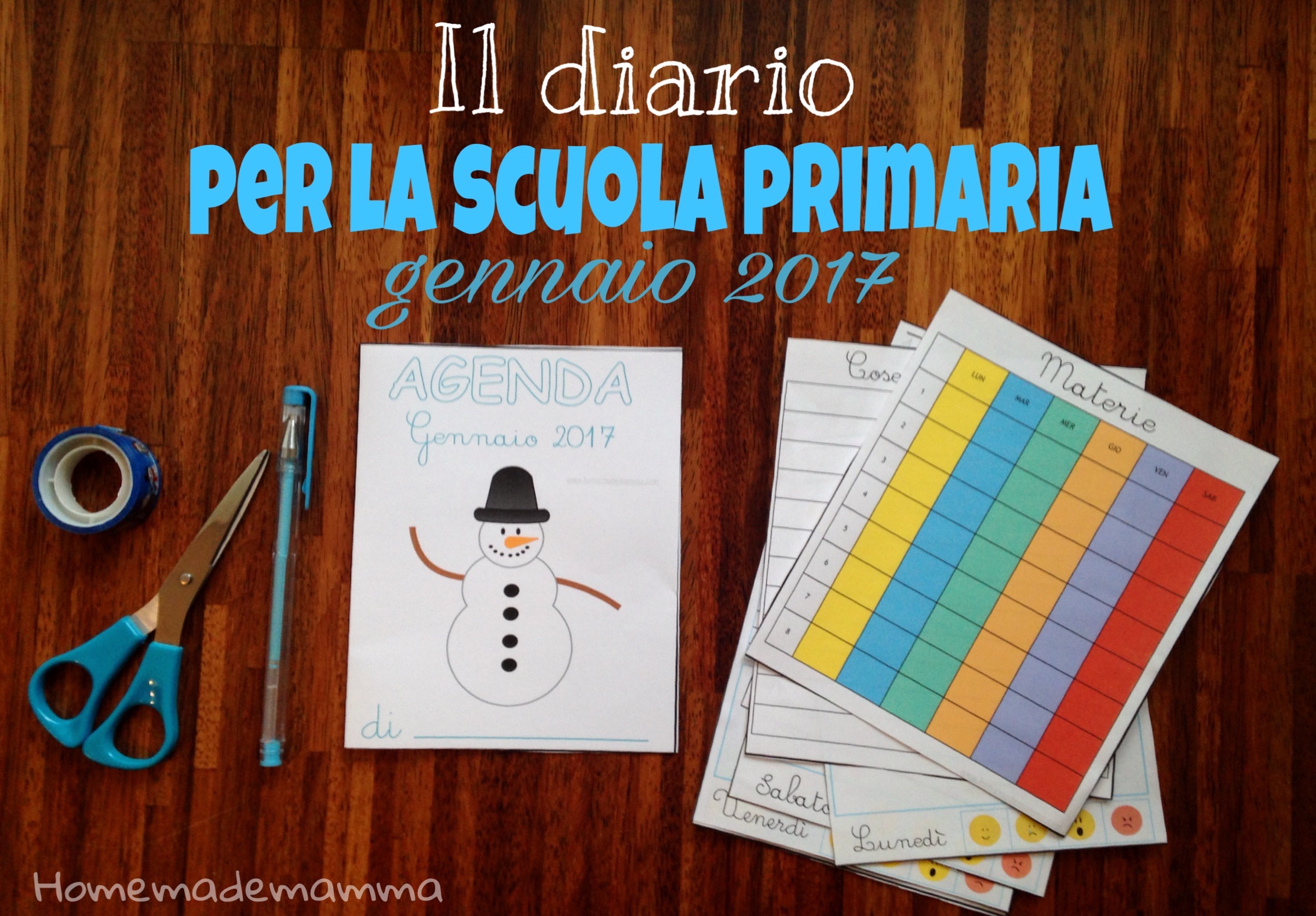 Diario Fai Da Te Per La Scuola Primaria Gennaio 17