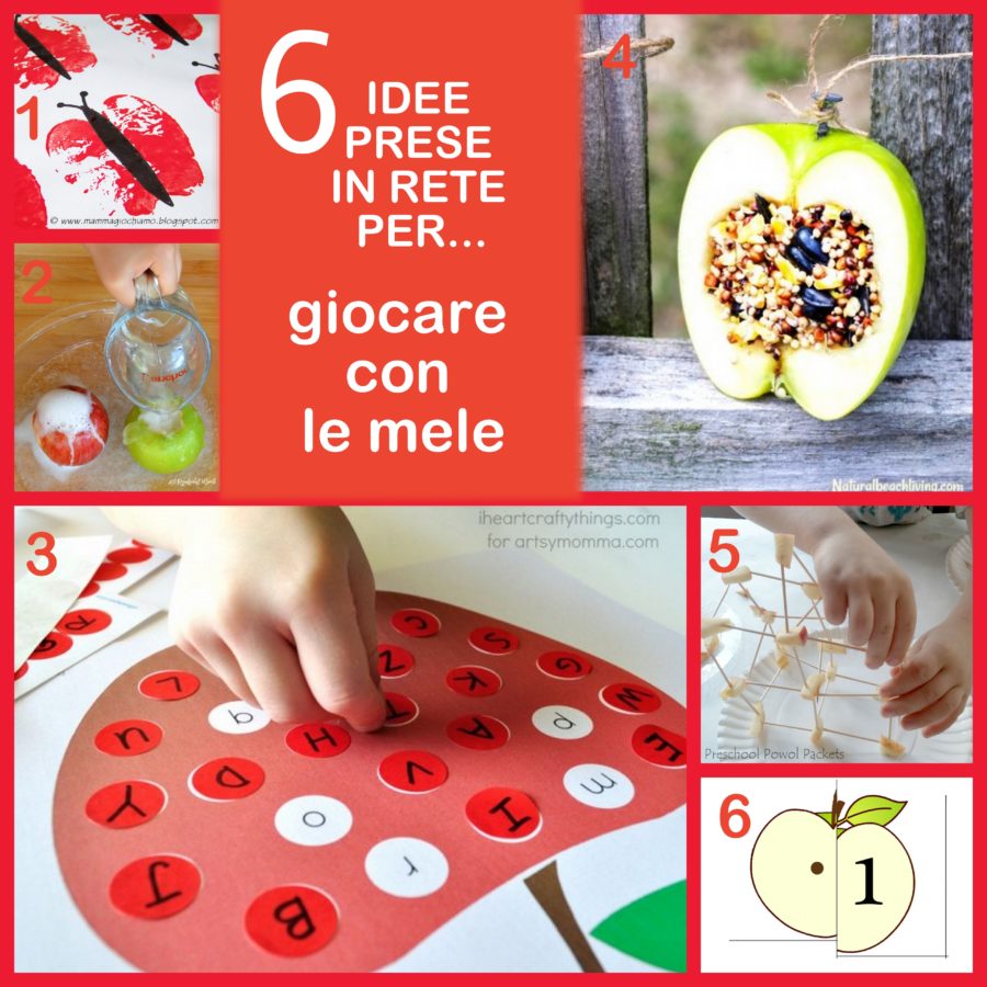6 idee prese in rete per&hellip; giocare con le mele
