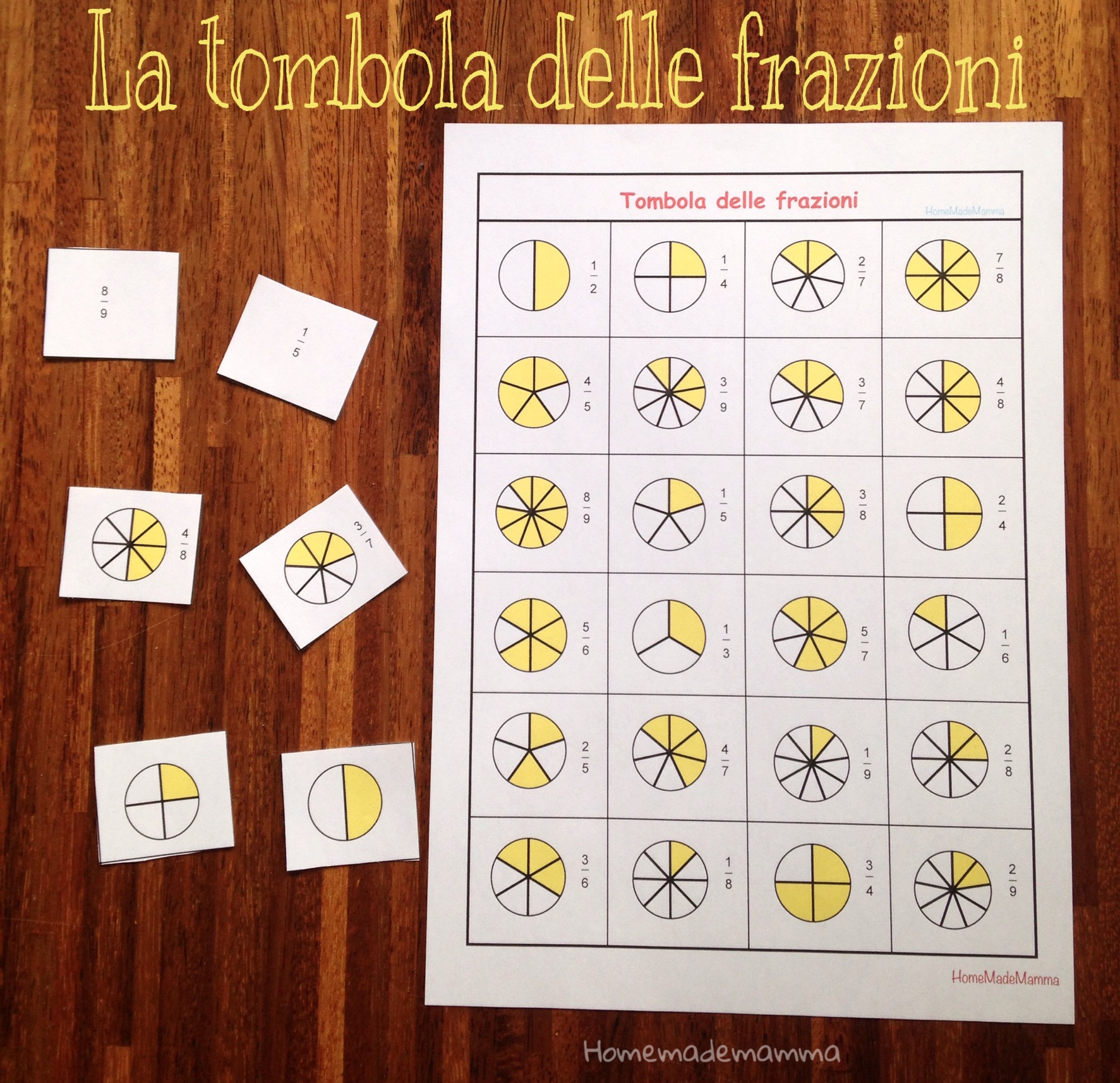 La Tombola Delle Frazioni