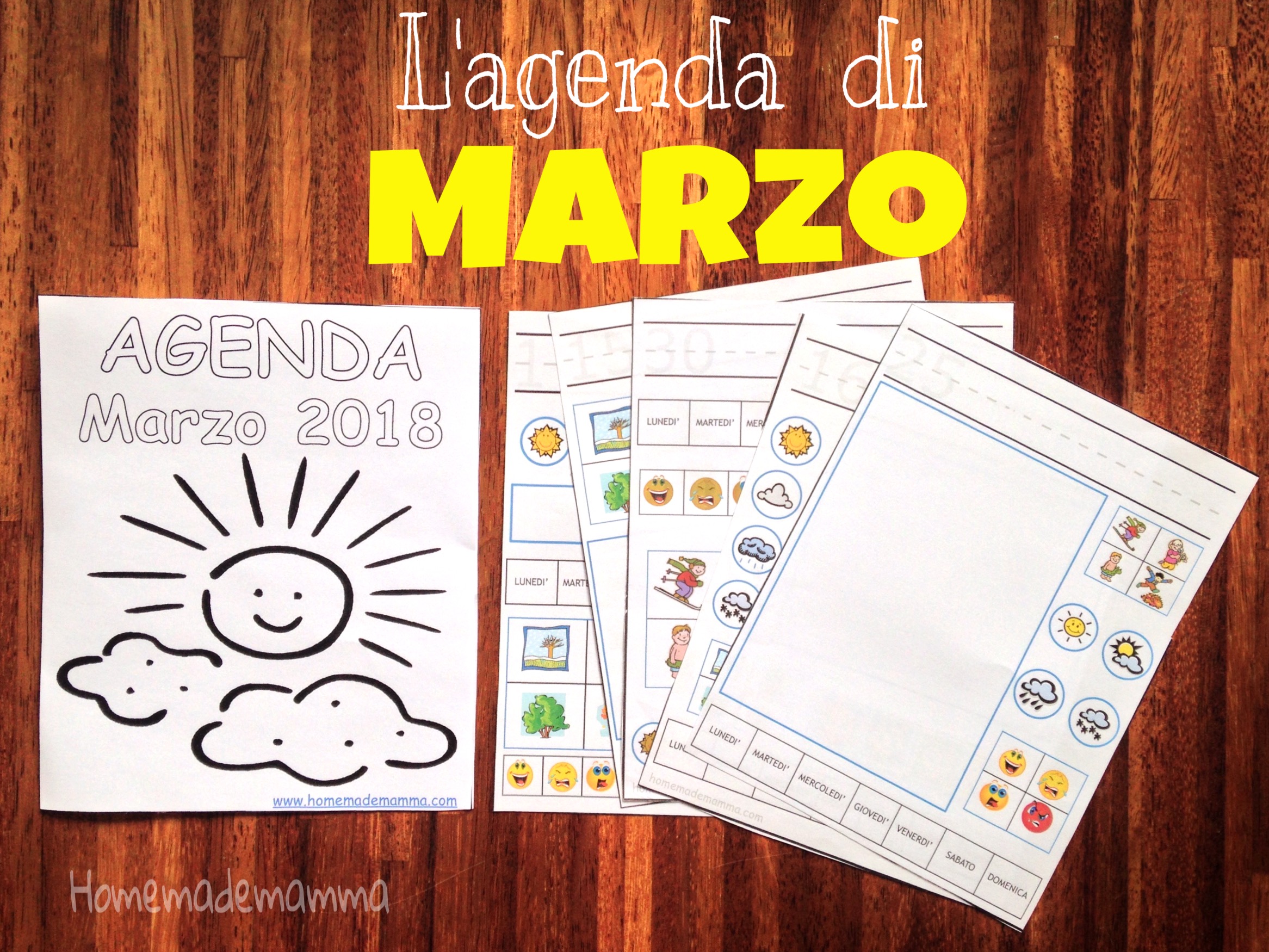 Agenda Da Stampare Per Bambini Part 2