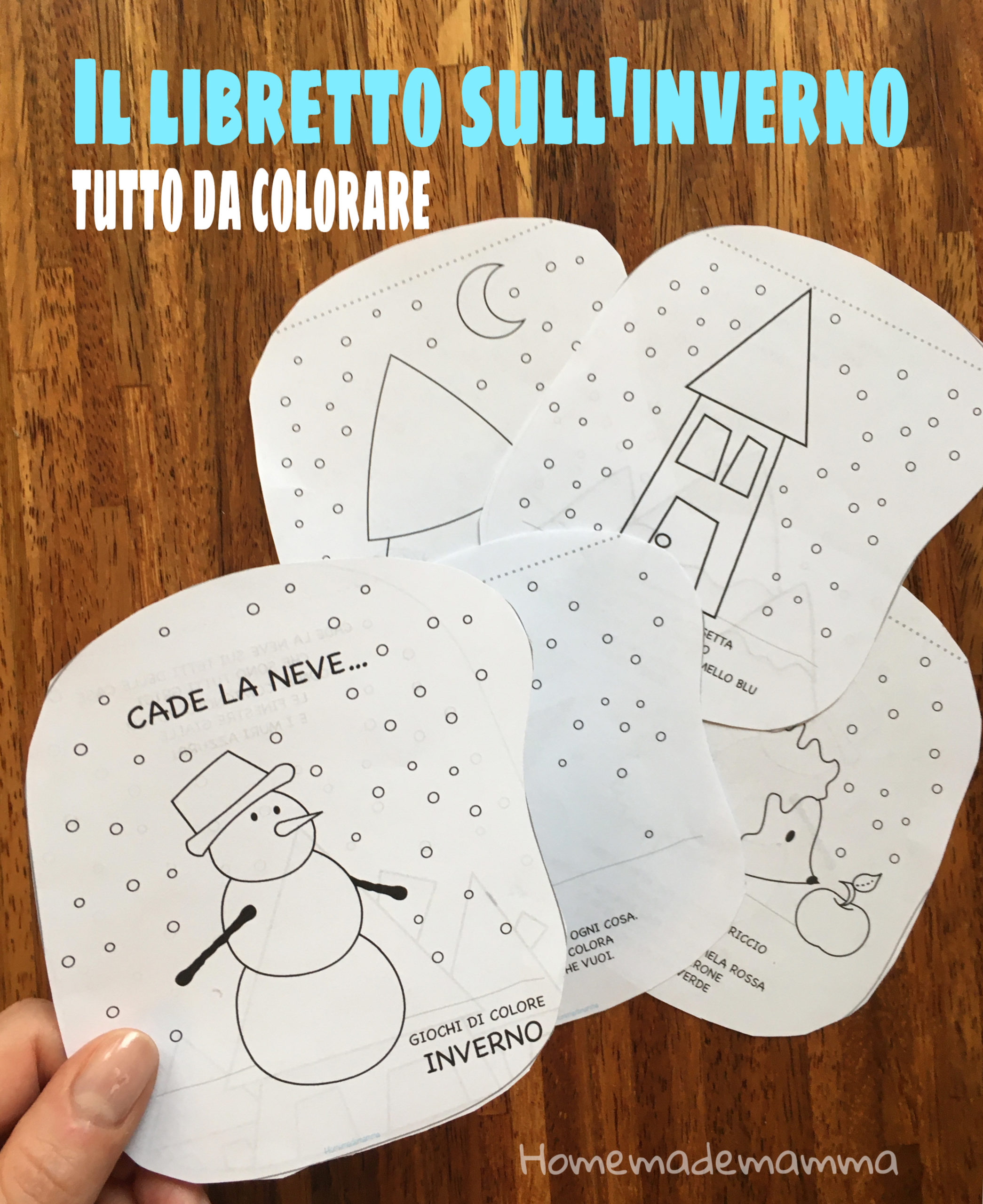 Cade La Neve Il Libretto Sull Inverno Tutto Da Colorare