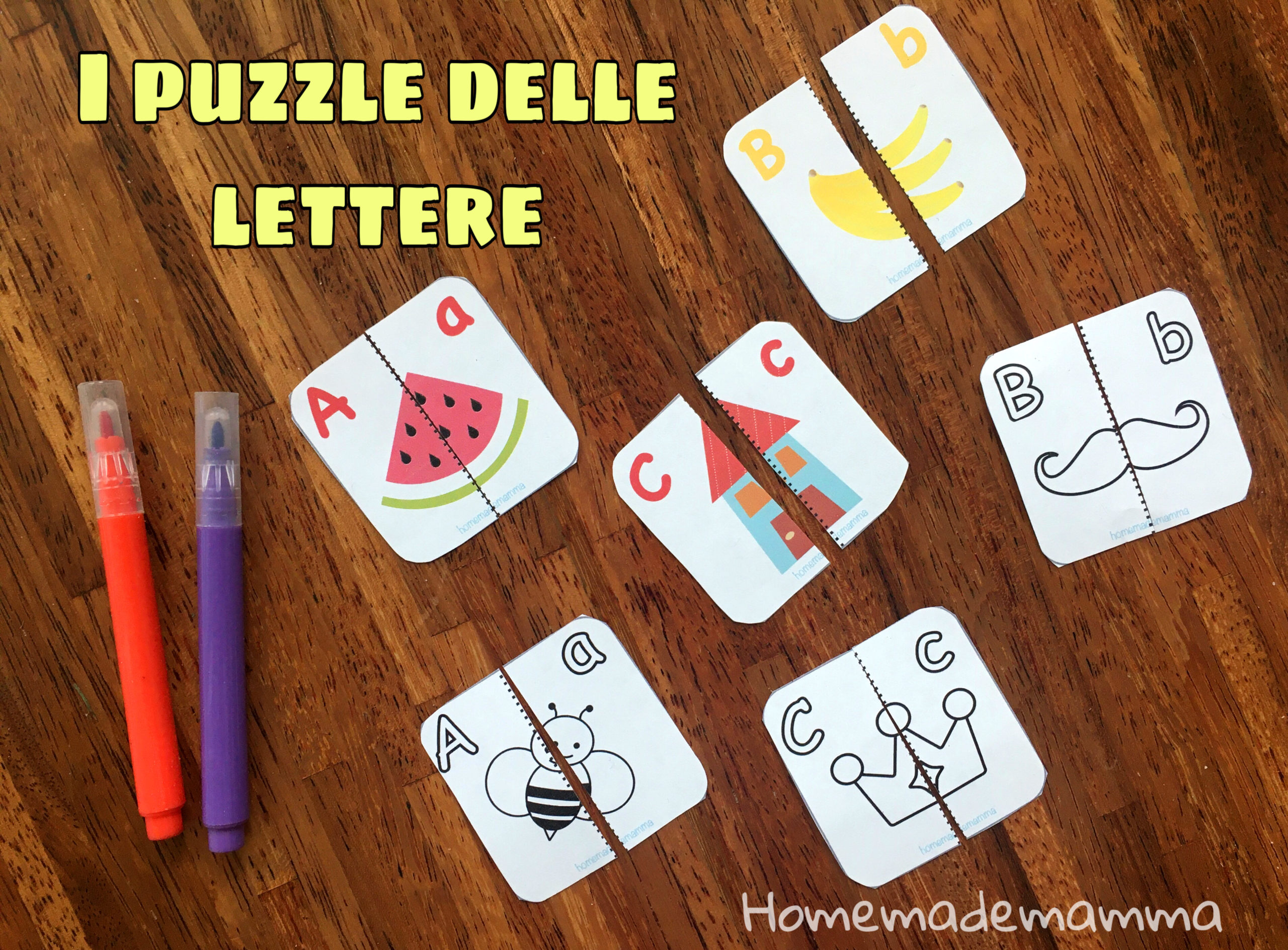 I Puzzle Dell Alfabeto Da Colorare