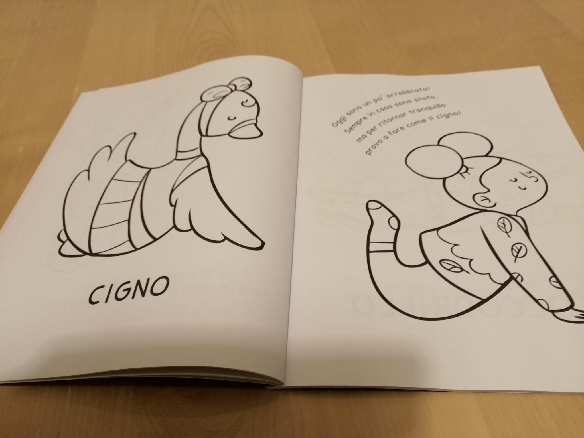 Libro yoga da colorare con filastrocche per bambini