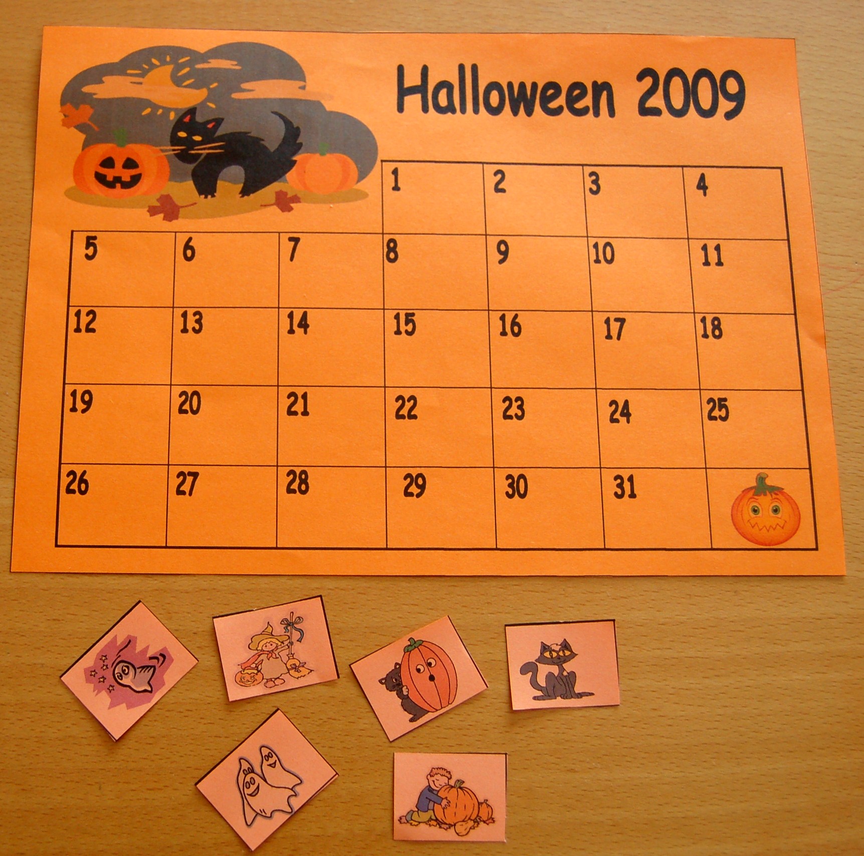 calendario halloween