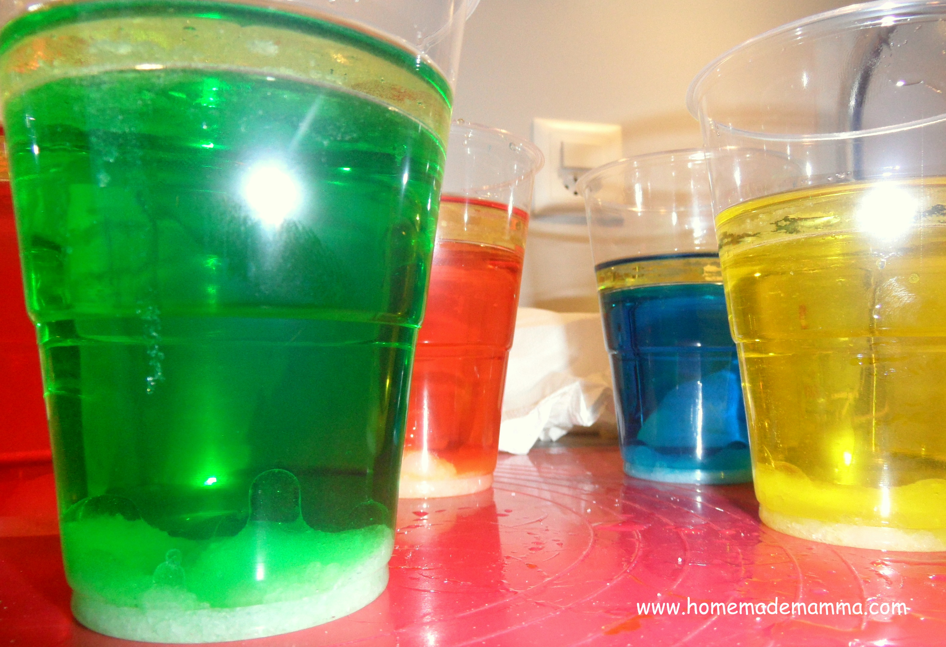 Esperimenti scientifici con i bambini: la polverina magica crea bolle