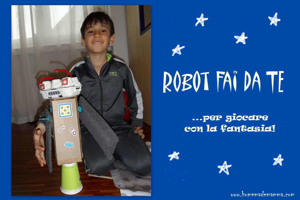 robot fai da te con i cartoni