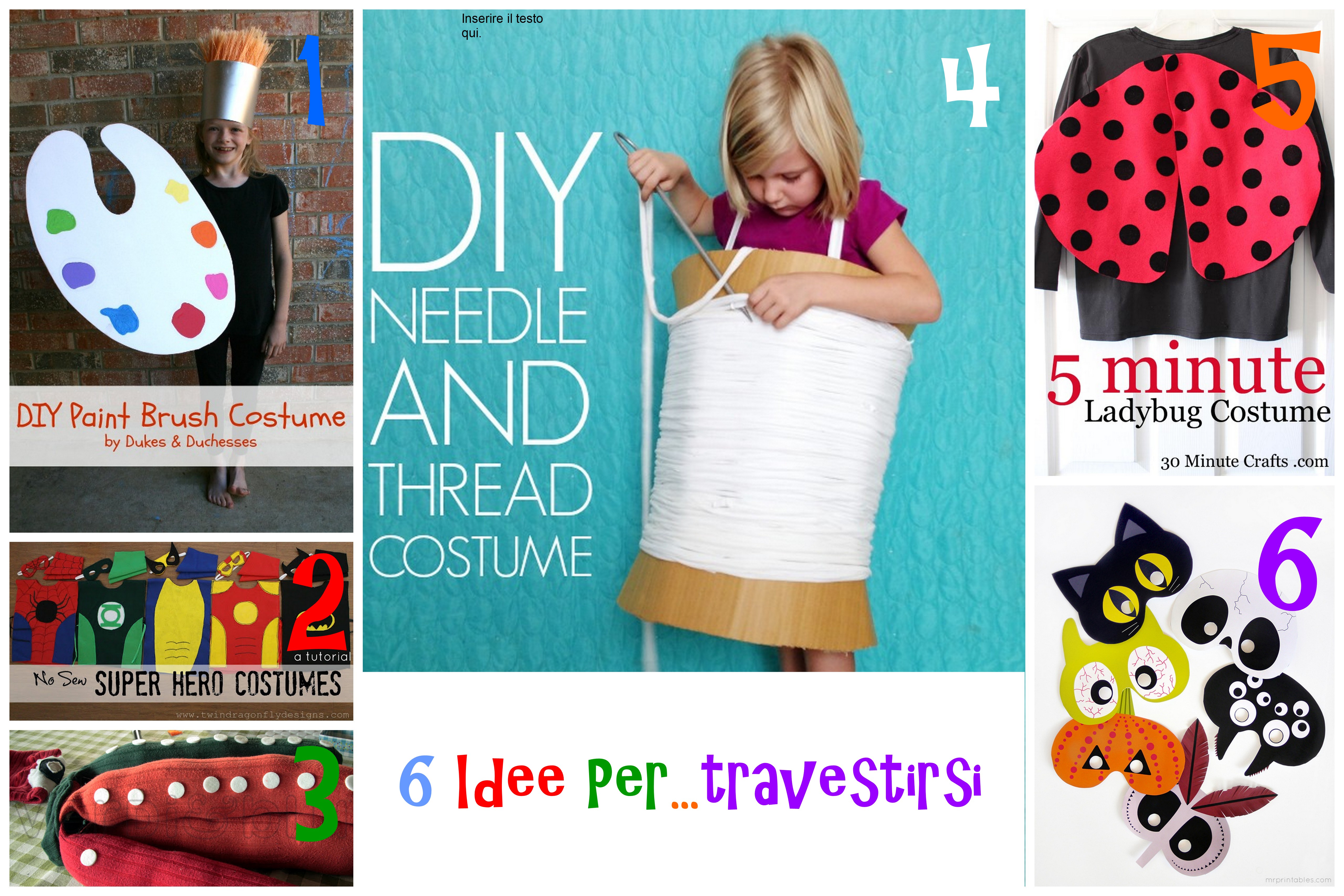 5 idee di vestiti di carnevale per bambini fai da te 