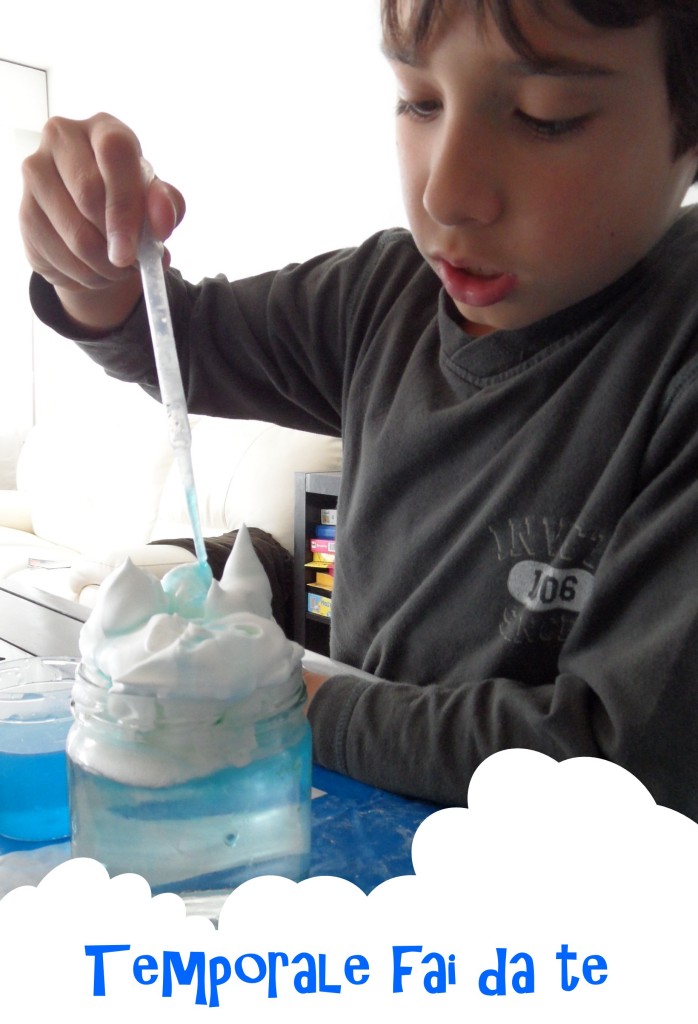 esperimenti scientifici bambini ciclo acqua temporale