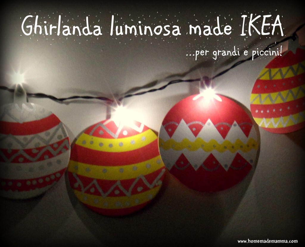 ghirlanda luminosa con materiale ikea istruzione