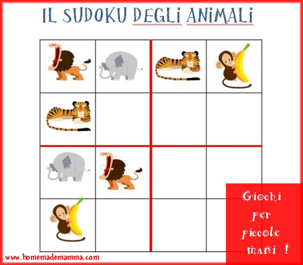 sudoku animali gratis