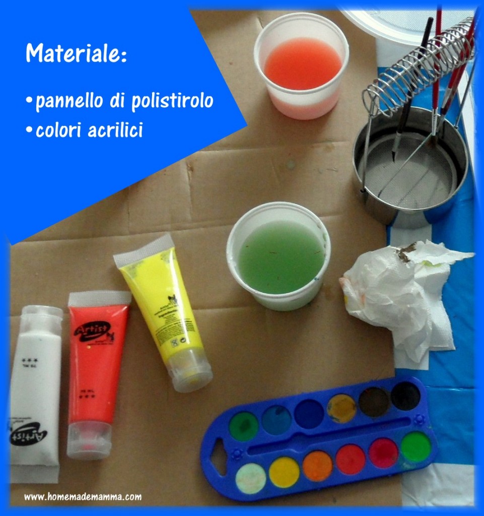 portadisegni fai da te con polistirolo tutorial