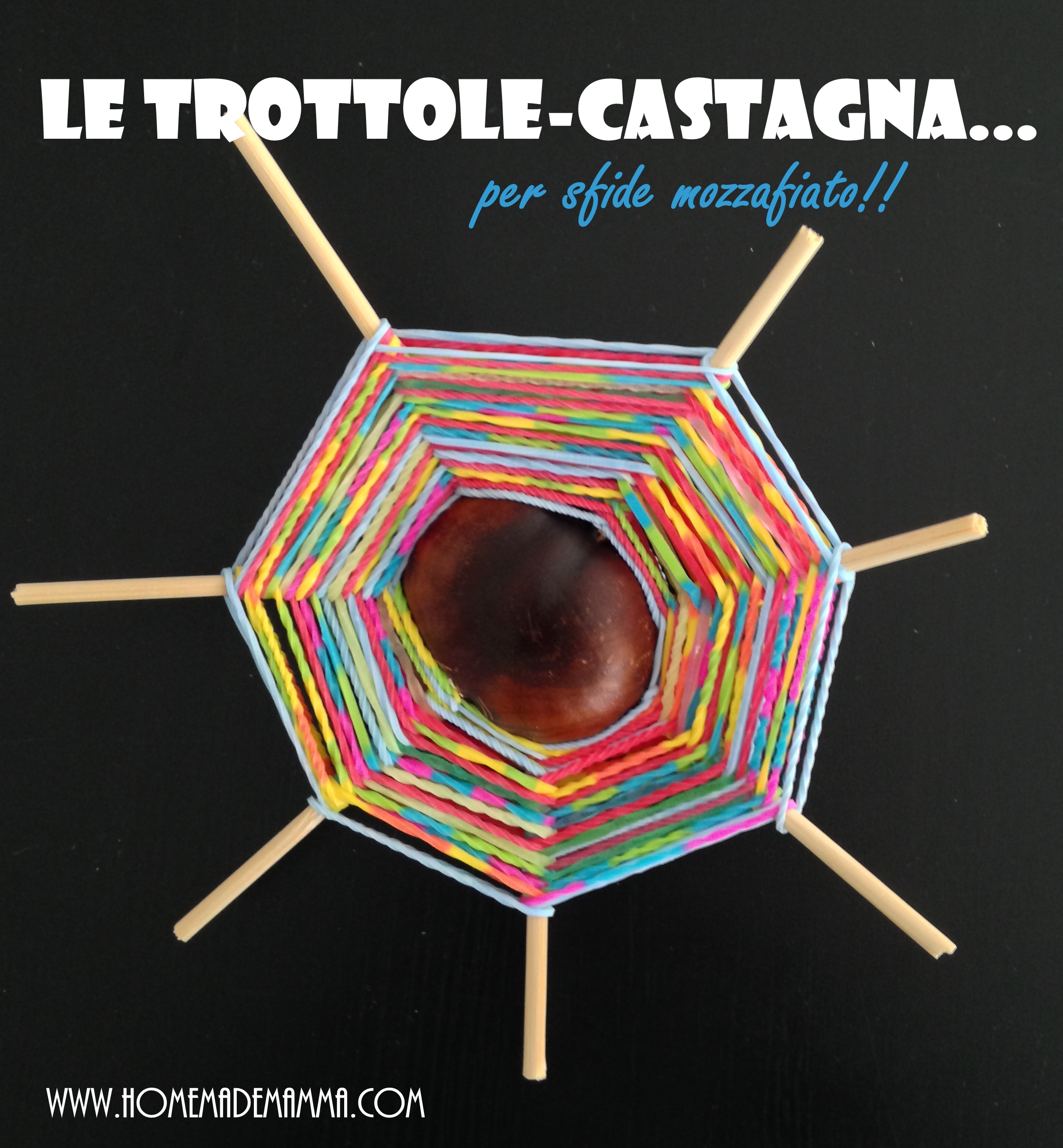 giochi autunno trottole da castagna