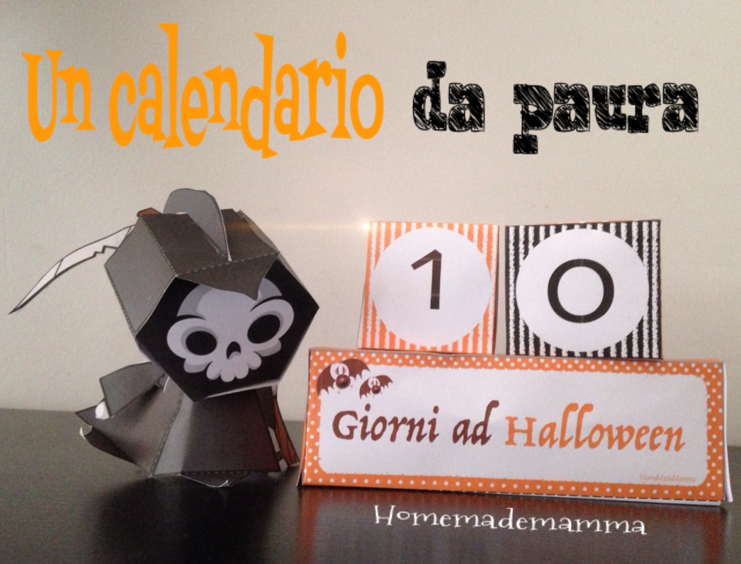 calendario conto alla rovescia halloween fai da te