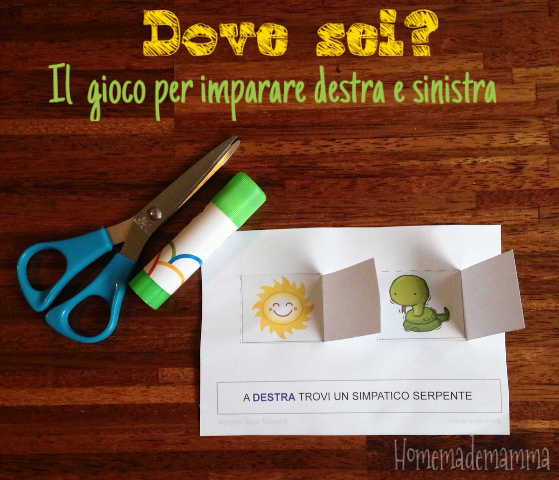 gioco per imparare destra e sinistra