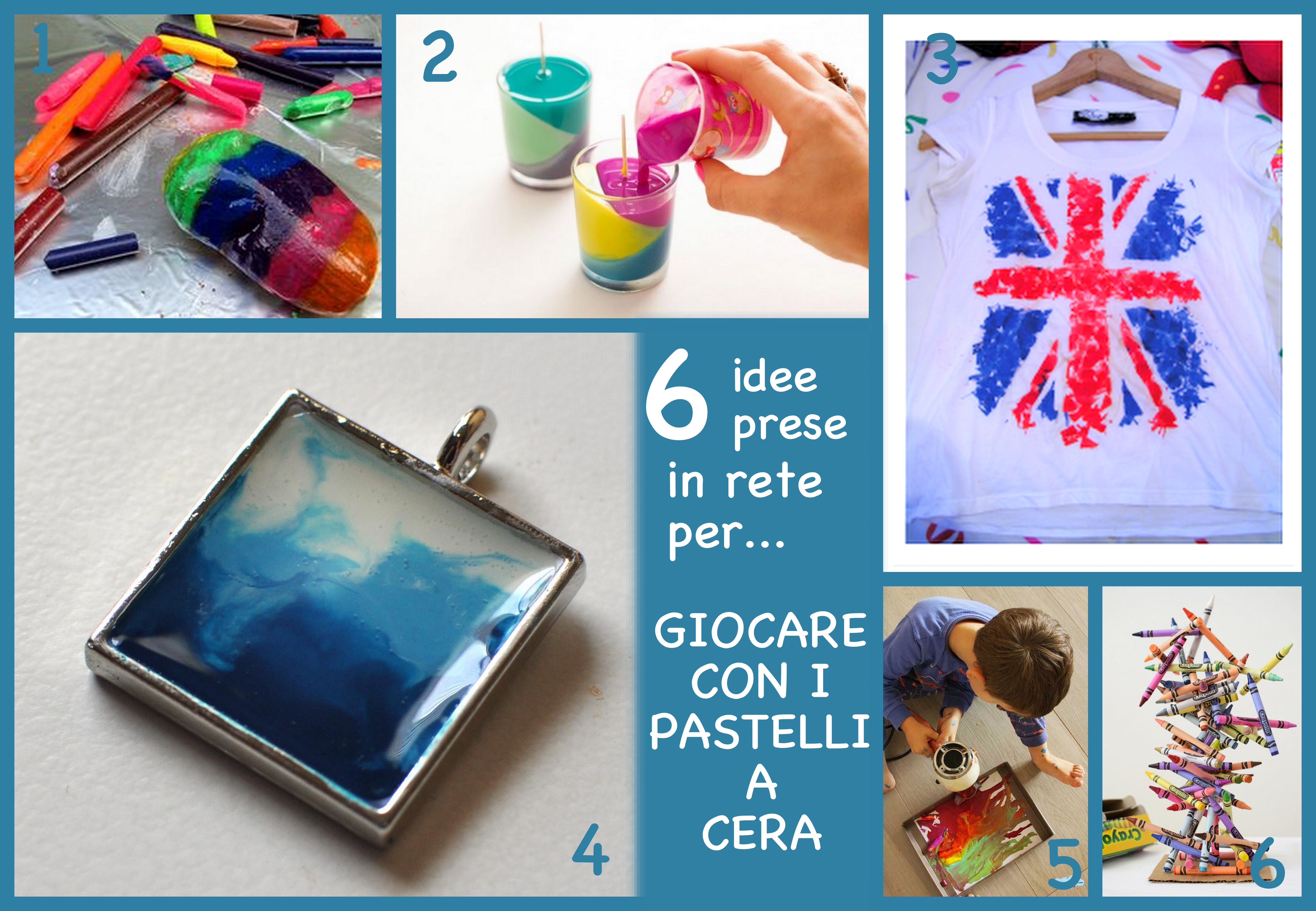 6 idee prese in rete pergiocare con i pastelli a cera