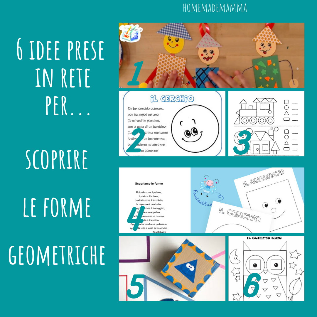 Idee prese in rete per scoprire le forme geometriche bambini