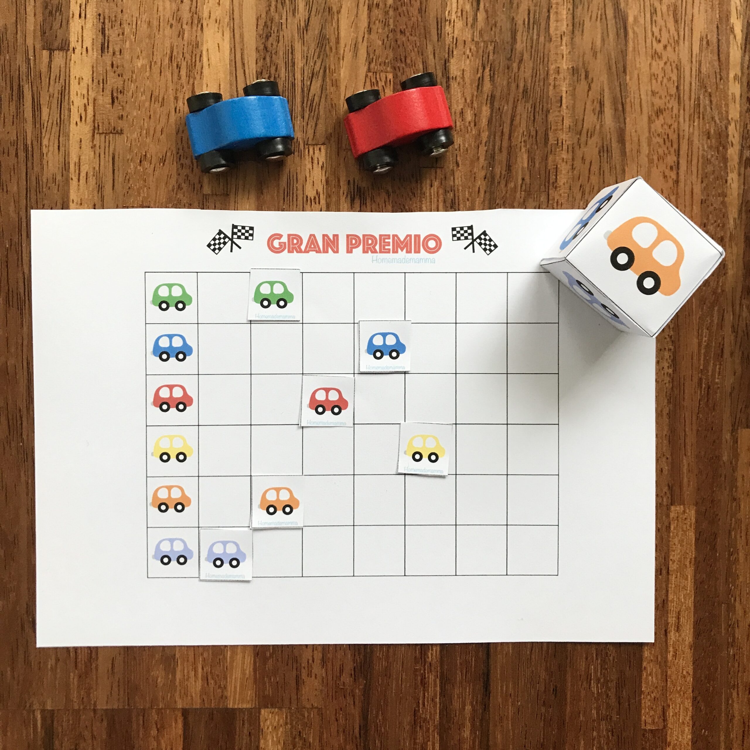 Gran Premio un gioco di macchine per imparare i numeri