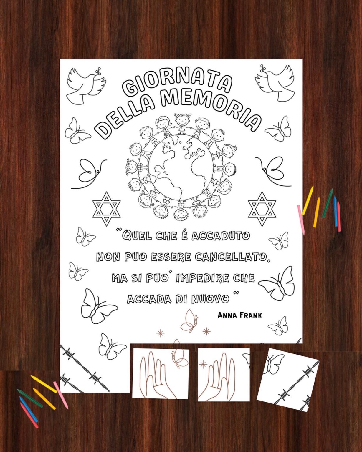 Il poster gigante per la Giornata della Memoria