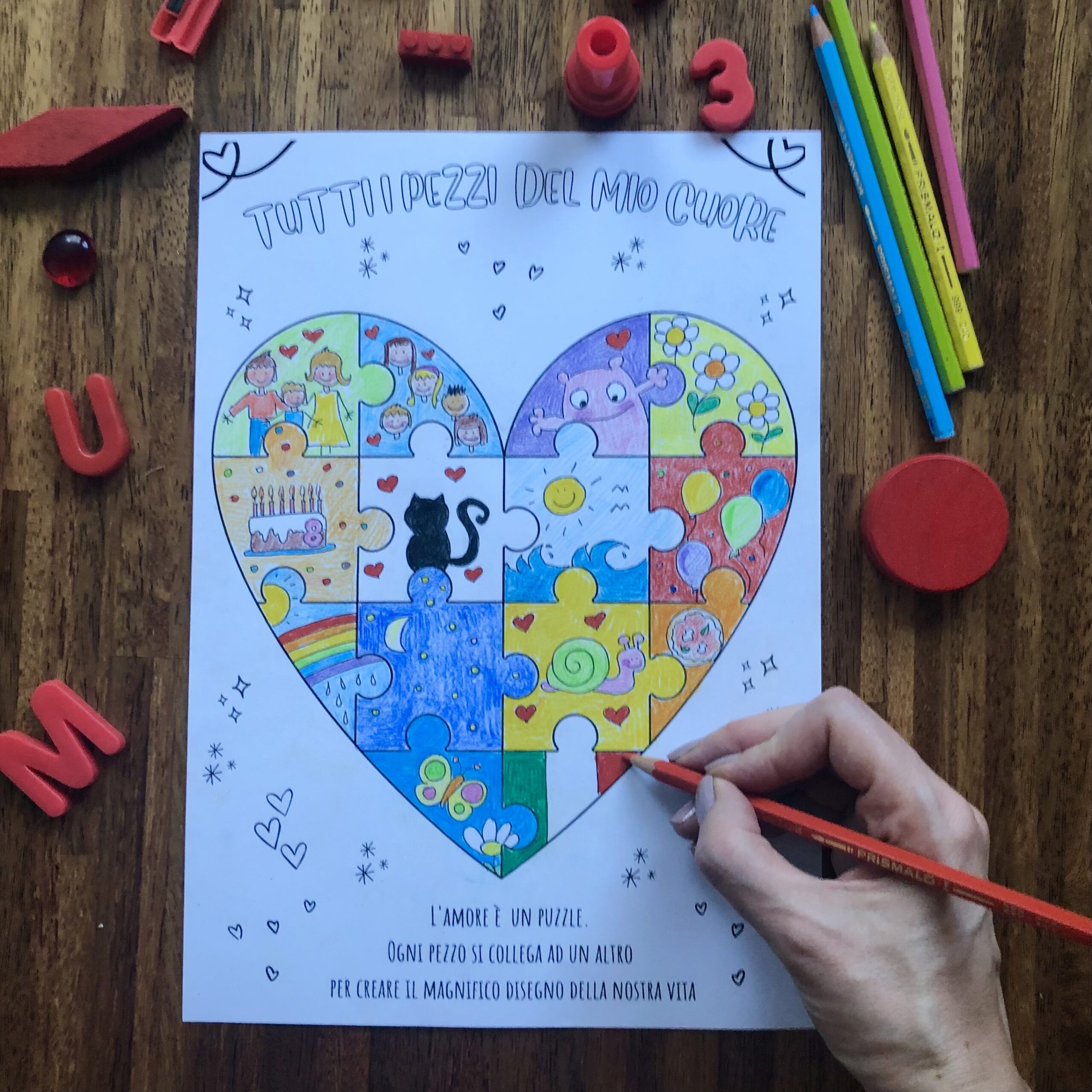 Puzzle cuore San Valentino